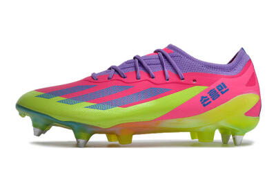 Adidas X Crazyfast.1 SG Low-Tops Football Boots - Purple/Pink/Blue/Yellow