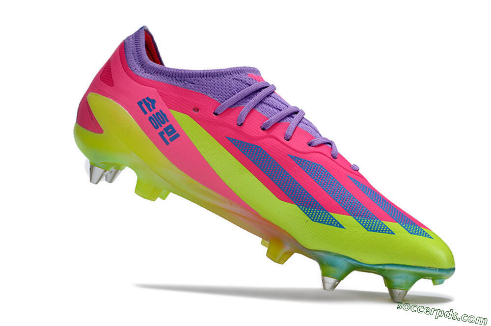 Adidas X Crazyfast.1 SG Low-Tops Football Boots - Purple/Pink/Blue/Yellow 4
