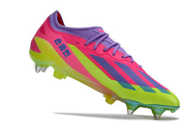 Adidas X Crazyfast.1 SG Low-Tops Football Boots - Purple/Pink/Blue/Yellow