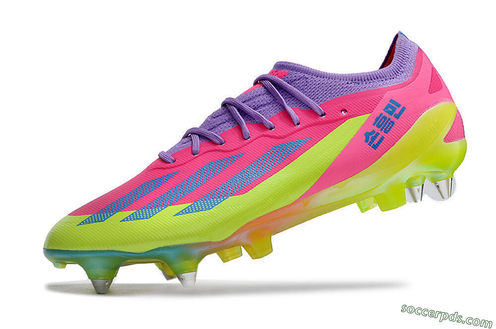 Adidas X Crazyfast.1 SG Low-Tops Football Boots - Purple/Pink/Blue/Yellow 5