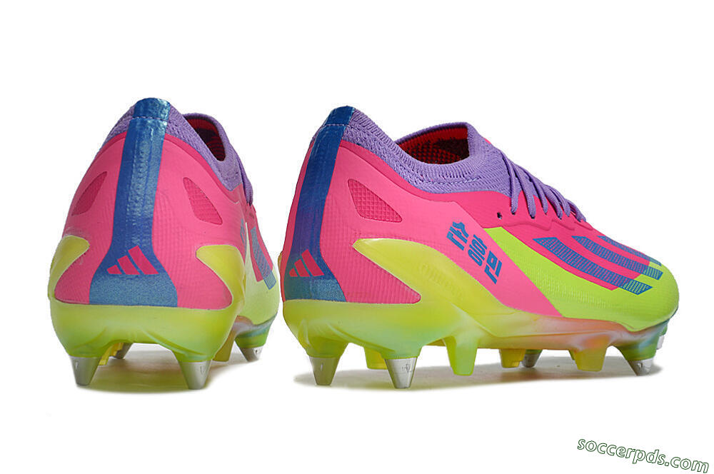 Adidas X Crazyfast.1 SG Low-Tops Football Boots - Purple/Pink/Blue/Yellow 6