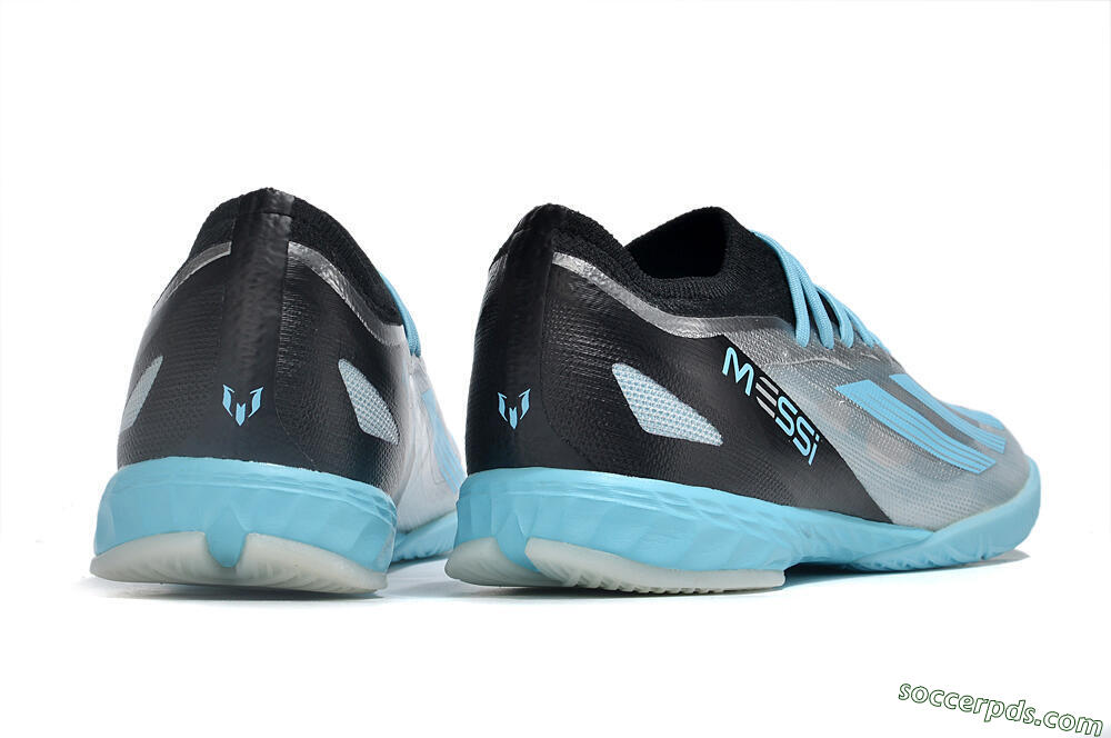 Adidas X Crazyfast.1 IC Low-Tops Football Shoes - Silver/Blue/Black 6