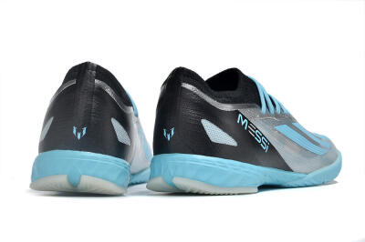 Adidas X Crazyfast.1 IC Low-Tops Football Shoes - Silver/Blue/Black
