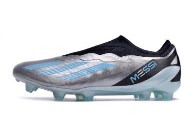 Adidas X Crazyfast+ FG Low-Tops Football Boots - Silver/Blue/Black
