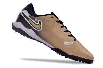 Nike Tiempo Legend 10 Academy TF Low-Tops Football Shoes - Brown/Gold/White