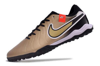 Nike Tiempo Legend 10 Academy TF Low-Tops Football Shoes - Brown/Gold/White