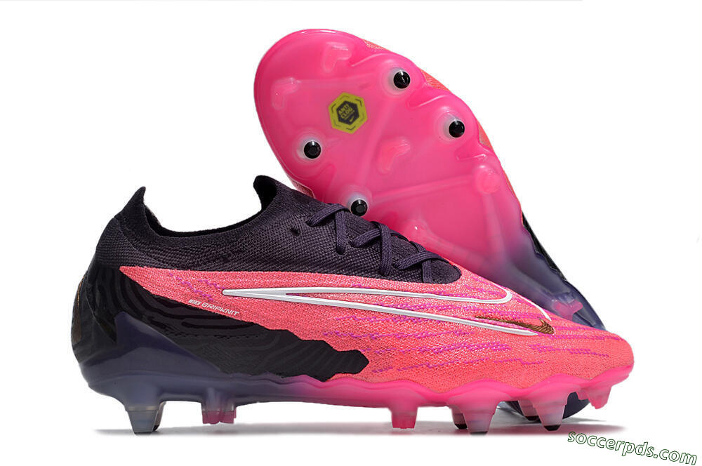 Nike Phantom GX Elite Link Pro SG Low-Tops Football Boots - Pink/White/Black 1