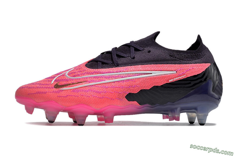 Nike Phantom GX Elite Link Pro SG Low-Tops Football Boots - Pink/White/Black 2