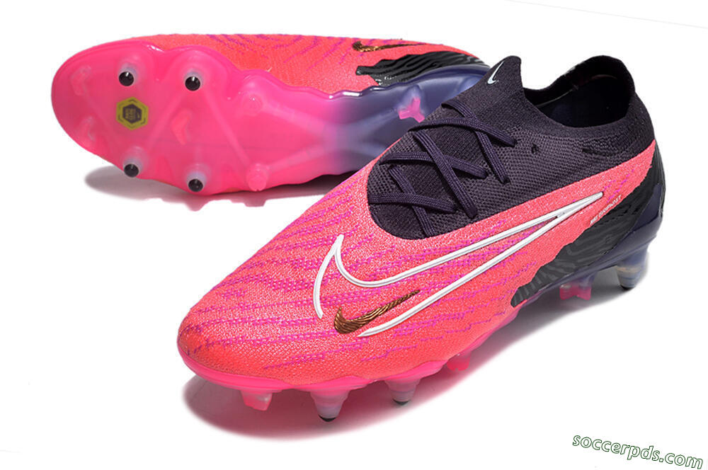 Nike Phantom GX Elite Link Pro SG Low-Tops Football Boots - Pink/White/Black 3