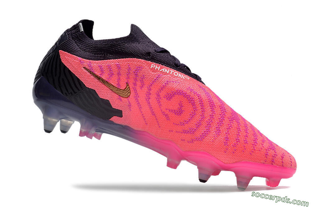 Nike Phantom GX Elite Link Pro SG Low-Tops Football Boots - Pink/White/Black 4