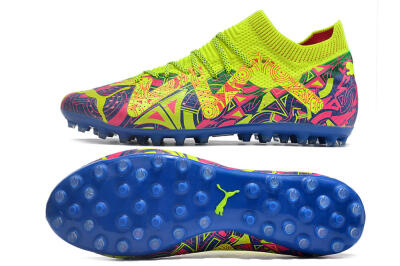 Puma Future Ultimate MG Low-Tops Football Boots - Yellow/Pink/Blue
