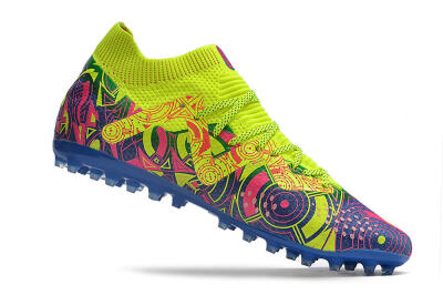 Puma Future Ultimate MG Low-Tops Football Boots - Yellow/Pink/Blue