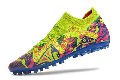 Puma Future Ultimate MG Low-Tops Football Boots - Yellow/Pink/Blue