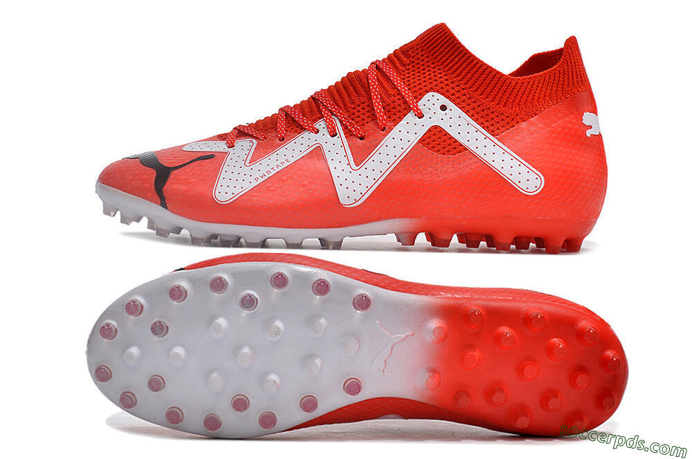 Puma Future Ultimate MG Low-Tops Football Boots - Red/White/Black 0