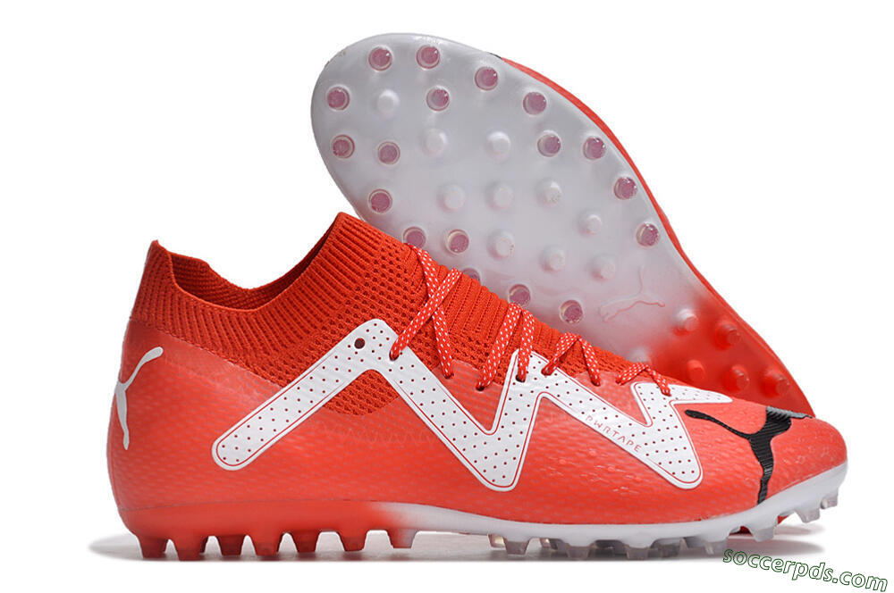 Puma Future Ultimate MG Low-Tops Football Boots - Red/White/Black 1