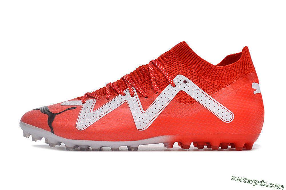 Puma Future Ultimate MG Low-Tops Football Boots - Red/White/Black 2