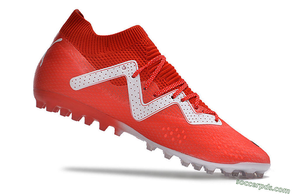 Puma Future Ultimate MG Low-Tops Football Boots - Red/White/Black 4