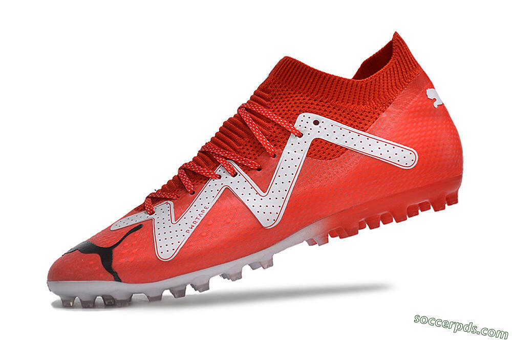 Puma Future Ultimate MG Low-Tops Football Boots - Red/White/Black 5