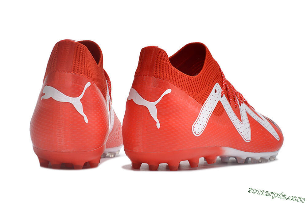 Puma Future Ultimate MG Low-Tops Football Boots - Red/White/Black 6