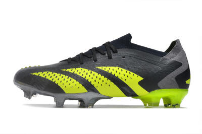 Adidas Predator Accuracy Paul Pogba.1 FG Low-Tops Football Boots - Grey/Black/Yellow