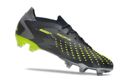 Adidas Predator Accuracy Paul Pogba.1 FG Low-Tops Football Boots - Grey/Black/Yellow