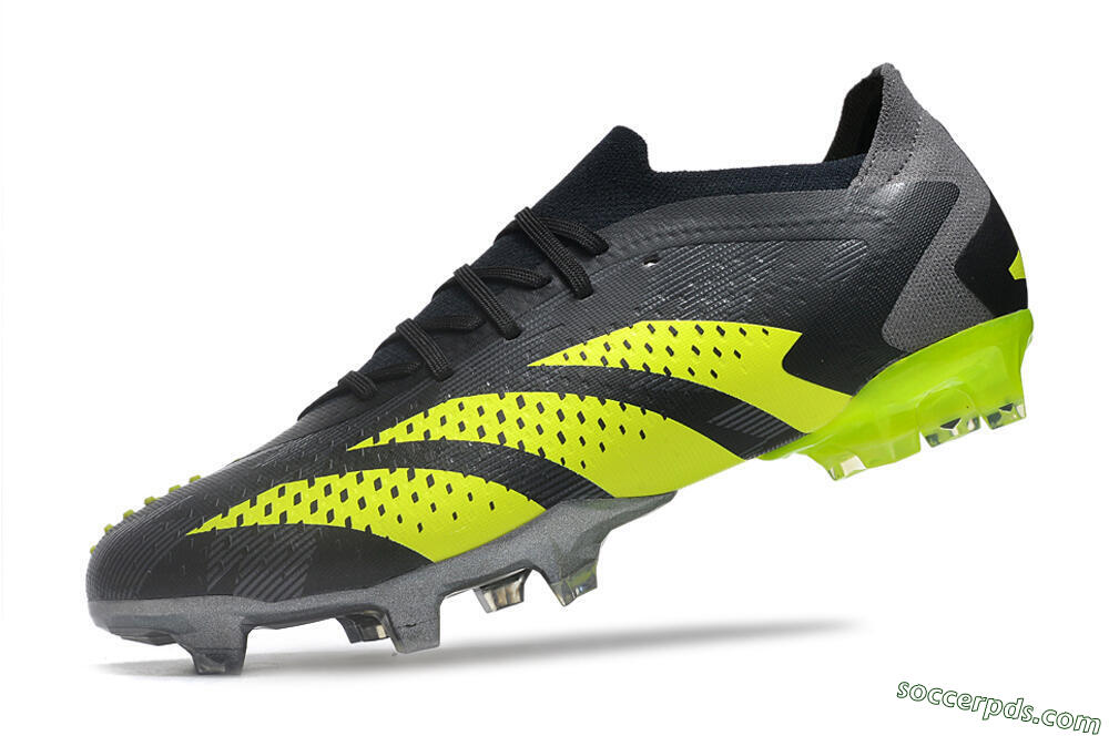 Adidas Predator Accuracy Paul Pogba.1 FG Low-Tops Football Boots - Grey/Black/Yellow 5