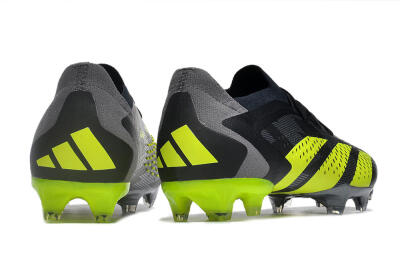Adidas Predator Accuracy Paul Pogba.1 FG Low-Tops Football Boots - Grey/Black/Yellow