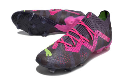 Puma Future Ultimate FG Low-Tops Football Boots - Purple/Pink/Green