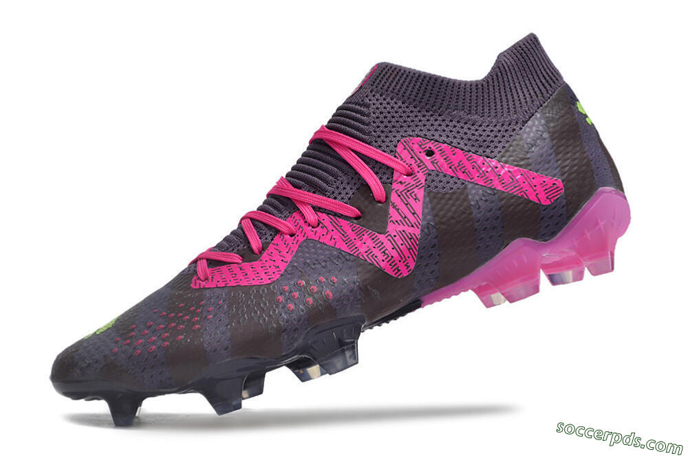 Puma Future Ultimate FG Low-Tops Football Boots - Purple/Pink/Green 5
