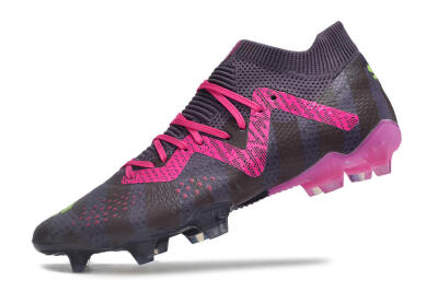 Puma Future Ultimate FG Low-Tops Football Boots - Purple/Pink/Green