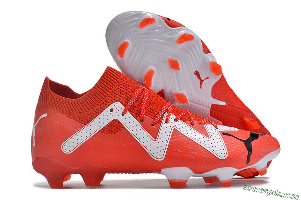 Puma Future Ultimate FG Low-Tops Football Boots - Red/White/Black 1