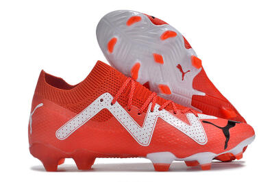Puma Future Ultimate FG Low-Tops Football Boots - Red/White/Black