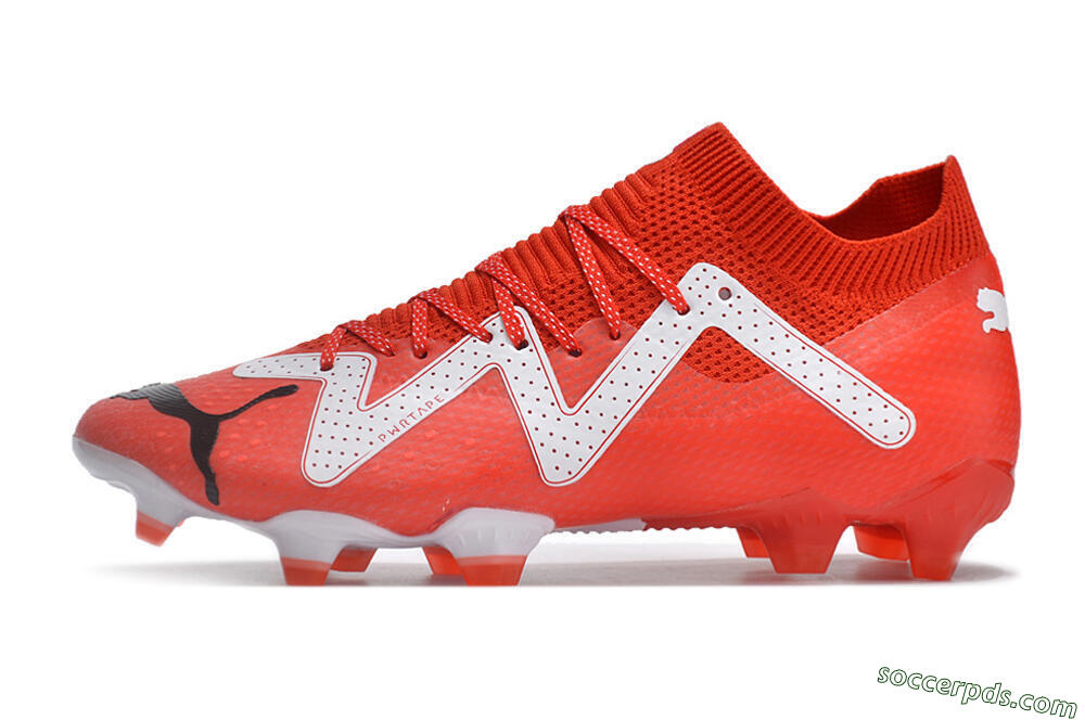 Puma Future Ultimate FG Low-Tops Football Boots - Red/White/Black 2
