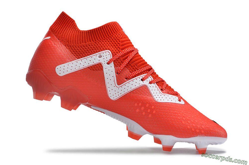 Puma Future Ultimate FG Low-Tops Football Boots - Red/White/Black 4