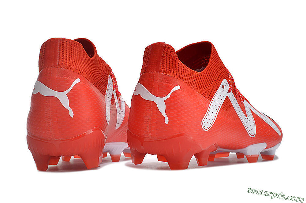 Puma Future Ultimate FG Low-Tops Football Boots - Red/White/Black 6
