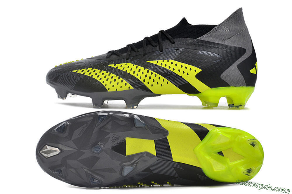 Adidas Predator Accuracy.1 FG High-Tops Football Boots - Black/Grey/Yellow 0