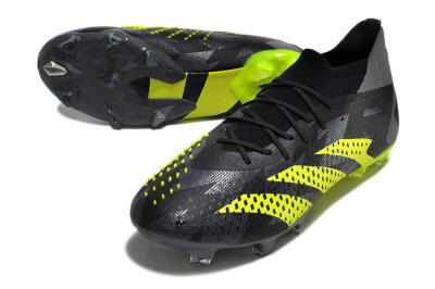 Adidas Predator Accuracy.1 FG High-Tops Football Boots - Black/Grey/Yellow