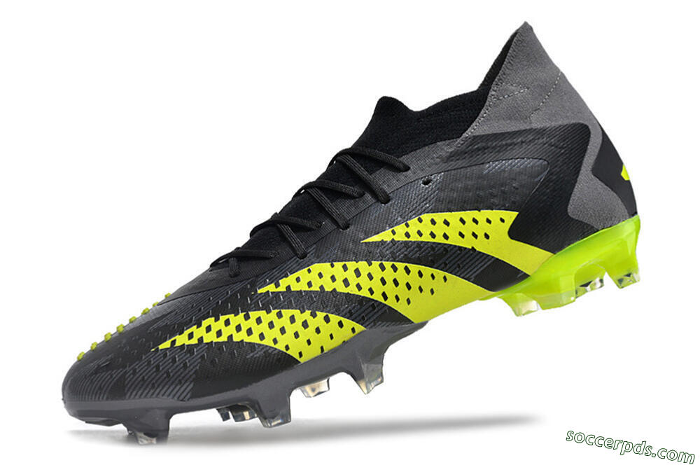 Adidas Predator Accuracy.1 FG High-Tops Football Boots - Black/Grey/Yellow 5
