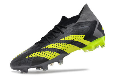 Adidas Predator Accuracy.1 FG High-Tops Football Boots - Black/Grey/Yellow