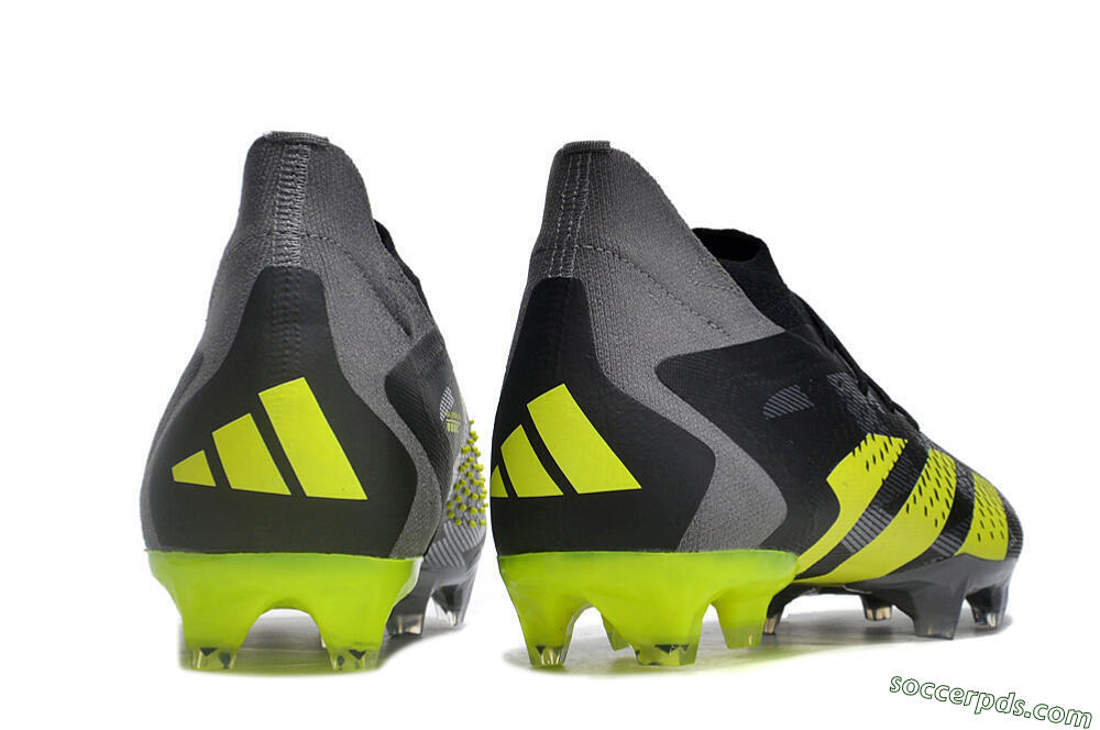 Adidas Predator Accuracy.1 FG High-Tops Football Boots - Black/Grey/Yellow 6