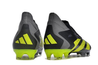 Adidas Predator Accuracy.1 FG High-Tops Football Boots - Black/Grey/Yellow