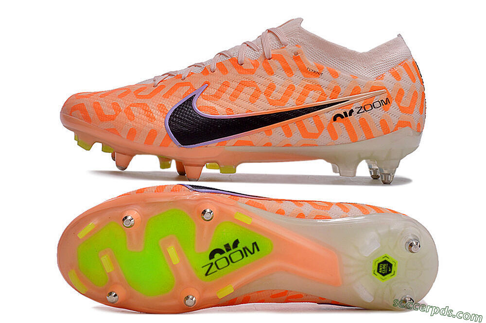 Nike Air Zoom Mercurial Vapor 15 Elite SG Low-Tops Football Boots - Orange/Pink/Black/Purple 0