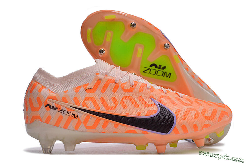 Nike Air Zoom Mercurial Vapor 15 Elite SG Low-Tops Football Boots - Orange/Pink/Black/Purple 1