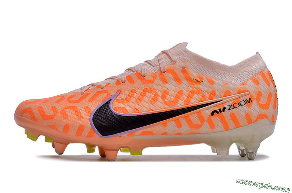Nike Air Zoom Mercurial Vapor 15 Elite SG Low-Tops Football Boots - Orange/Pink/Black/Purple 2