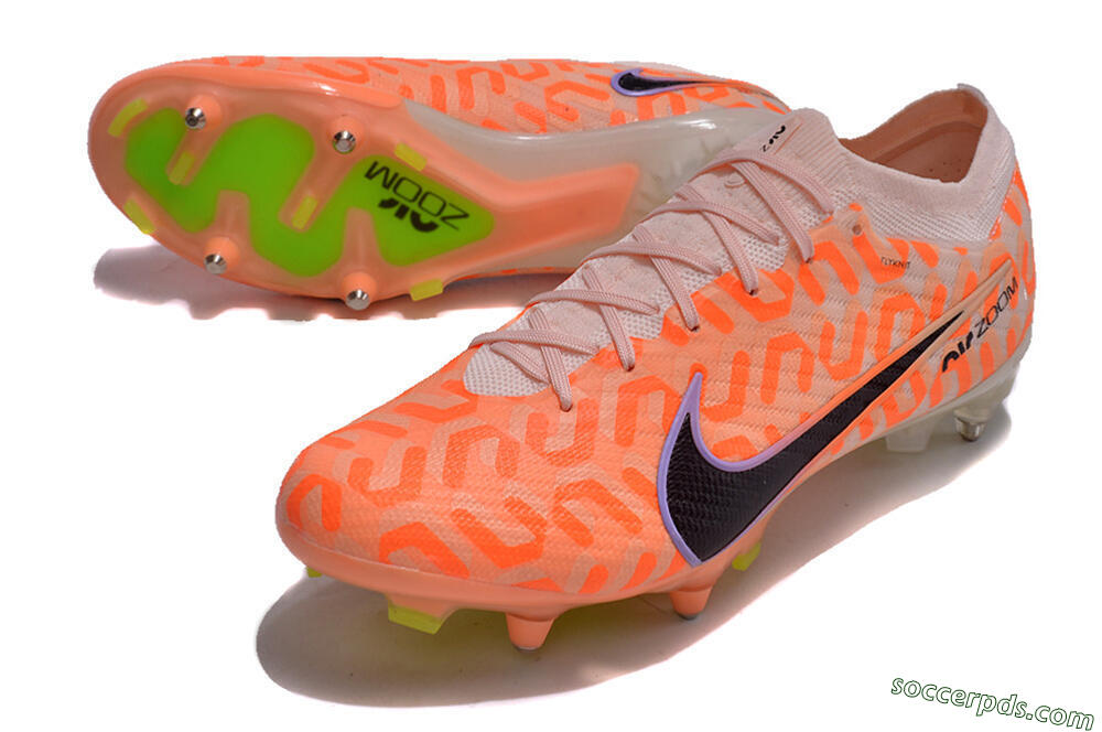 Nike Air Zoom Mercurial Vapor 15 Elite SG Low-Tops Football Boots - Orange/Pink/Black/Purple 3