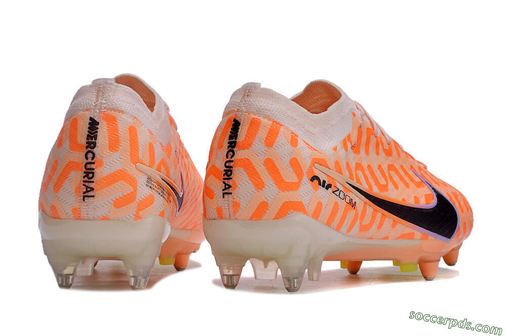 Nike Air Zoom Mercurial Vapor 15 Elite SG Low-Tops Football Boots - Orange/Pink/Black/Purple 6
