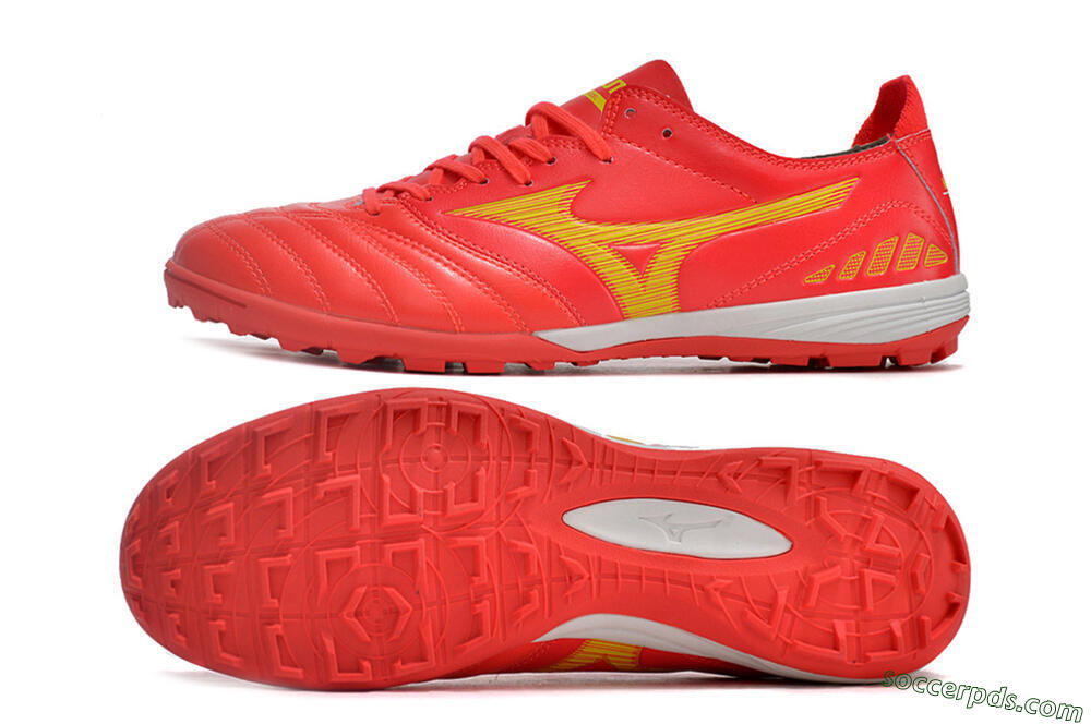 Mizuno Morelia Neo 3 Pro TF Low-Tops Football Shoes - Red/Yellow/White 0