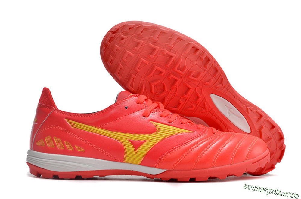 Mizuno Morelia Neo 3 Pro TF Low-Tops Football Shoes - Red/Yellow/White 1
