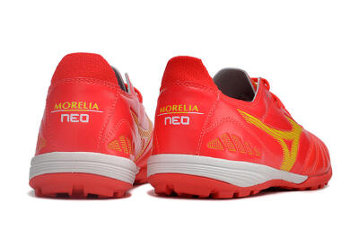 Mizuno Morelia Neo 3 Pro TF Low-Tops Football Shoes - Red/Yellow/White
