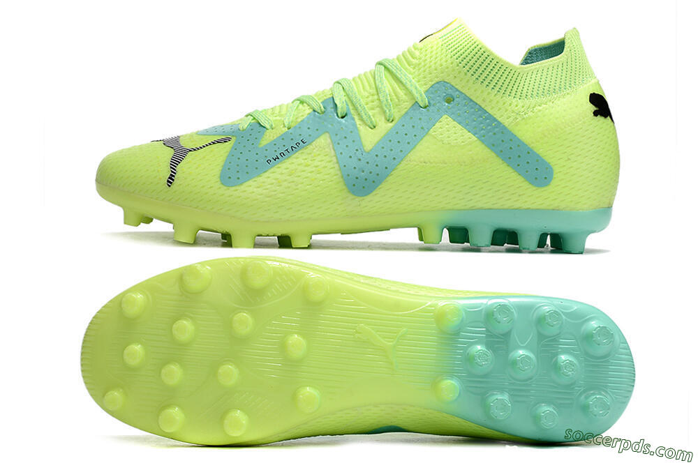 Puma Future Ultimate MG Low-Tops Football Boots - Yellow/Blue 0